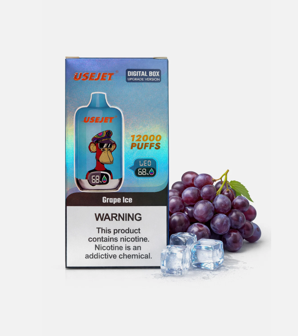 Grape Ice USEJET Einwegvape 12k Akkugerät realistische 5k
