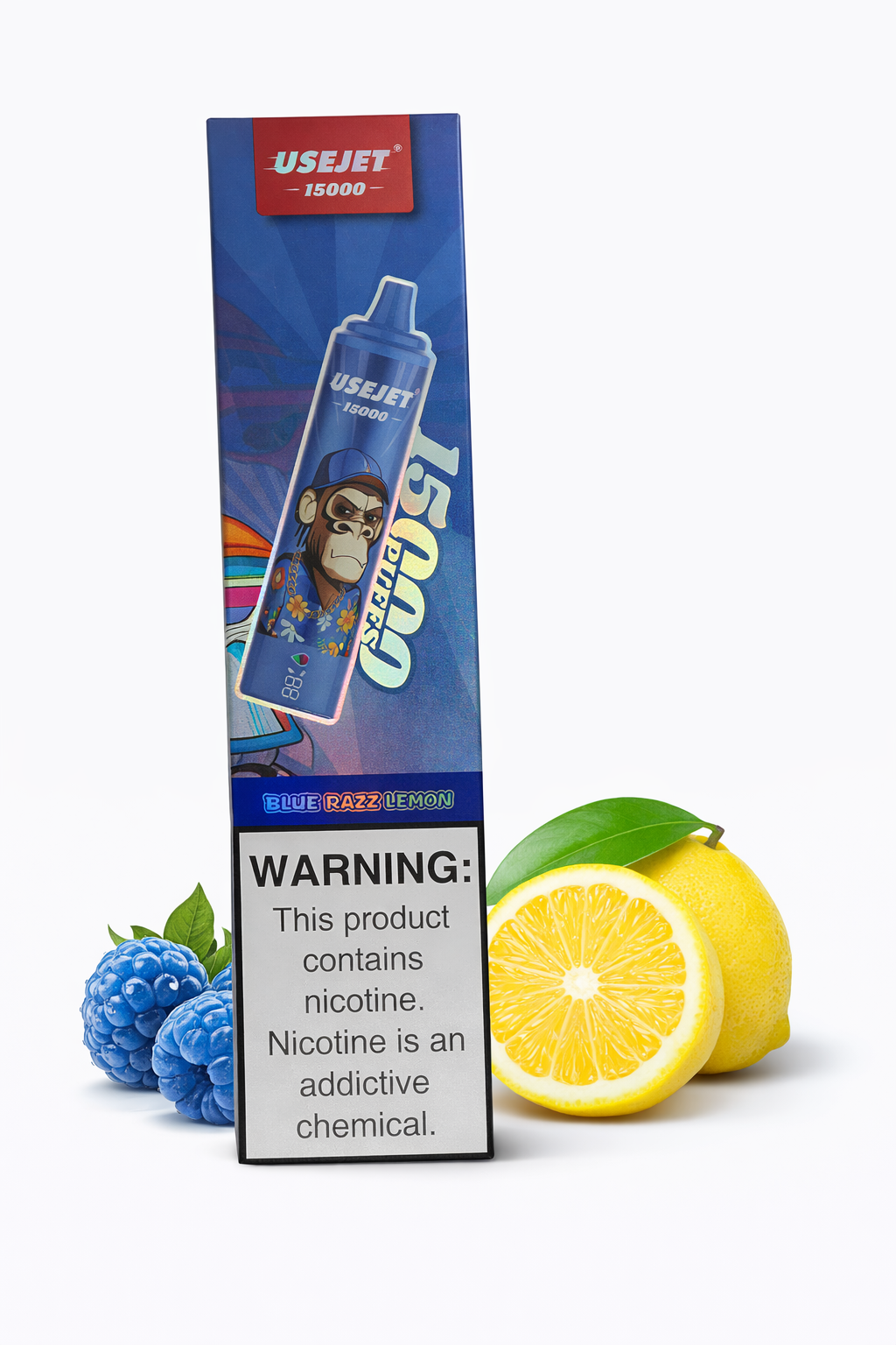 Blue Razz Lemon USEJET Einwegvape 15k Akkugerät realistische 6k 25ml