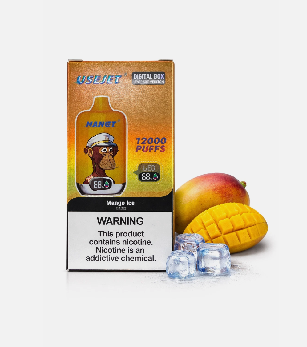 Mango Ice USEJET Einwegvape 12k Akkugerät realistische 5k