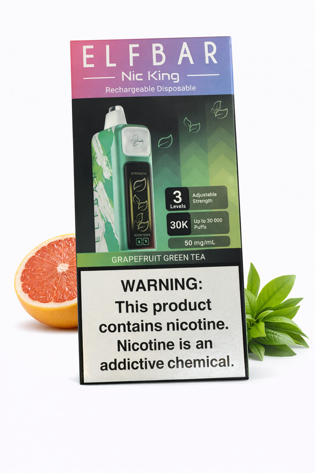 Grapefruit Green Tea Elfbar Nic King Akkugerät realistische 6k 20ml
