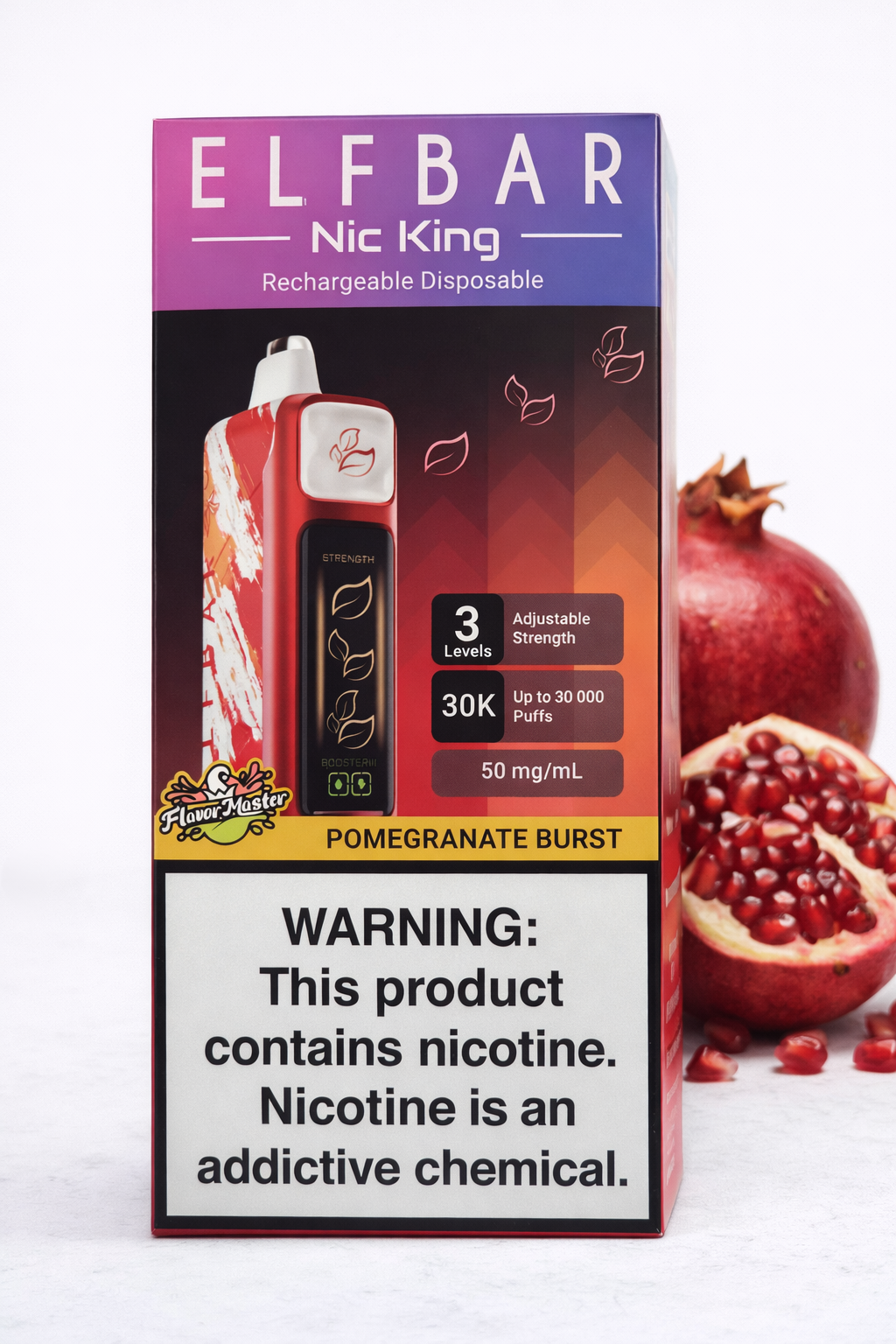 Pomegrate Brust Elfbar Nic King Akkugerät realistische 6k 20ml